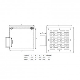 Слив квадратный Xenozone, 200x200x120 мм, плёнка, 30 м³/ч, нерж. AISI-304