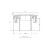 Форсунка для подключения пылесоса XenoZone Ø 100, G1½" (Внутр.) нерж. ст. AISI-304 под плитку