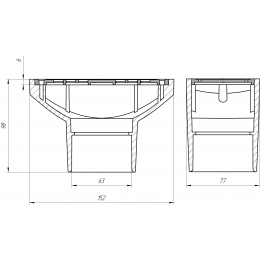 Форсунка всасывающая для перелива Acon цвет белый