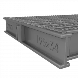 Угловой сегмент Acon 195x34мм, цвет нержавеющая сталь