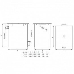 Регулятор уровня воды Xenozone, 150x100x300 мм, нерж. AISI-304