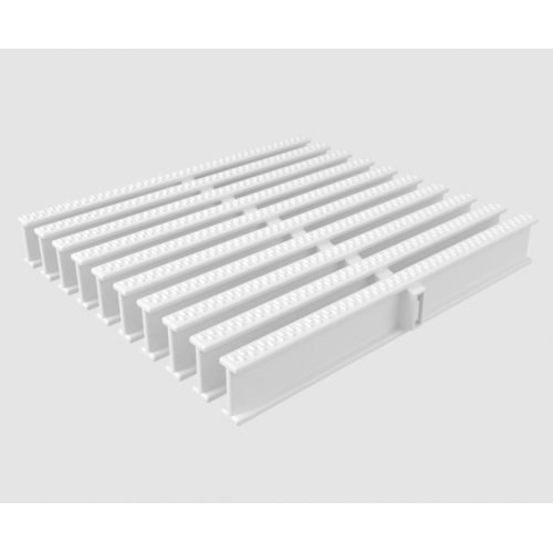 Переливная решетка Acon 245x34мм, цвет белый