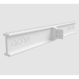Переливная решетка Acon 245x34мм, цвет белый
