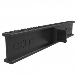 Переливная решетка Acon 195x34мм, цвет черный
