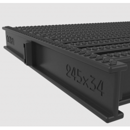Угловой сегмент Acon 245x34мм, цвет черный